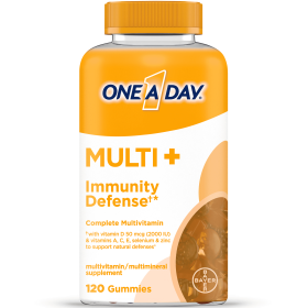 One A Day MULTI+ Immunity Defense Gummy Multivitamin;  120 Count