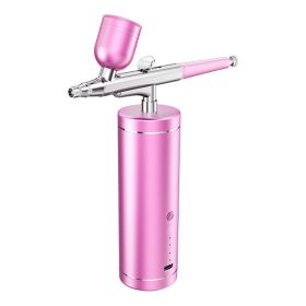 Oxygen Injection Skin Spray High Pressure Nano Mist Sprayer Facial Cleansing Moisturizing Beauty (Option: Girl Pink)