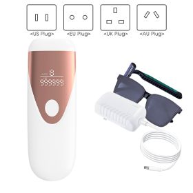 Bikinis IPL Hair Removal LCD Display Perm (Option: White-No box-AU)