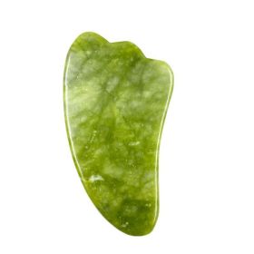 Natural Jade Face Massager Gua Sha Stone Face Guasha Masaje Facial Board Acupoint Eye Care SPA Massager Tool massage visage (Color: Double triangle)