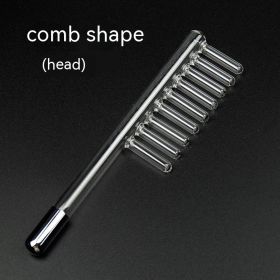 Red Light High Frequency Electro-therapy Apparatus Accessories (Option: Comb Shaped)