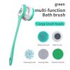 Multifunctional Electric Bath Brush with Long Handle for Exfoliating and Cleansing - Perfect for Mud Rubbing and Showering